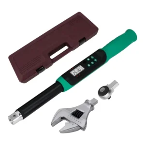 Adjustable Digital Torque Wrench 5 99.6ft.lbs 6.8 135N.m 3 8 inch Ratchet Head 5 35mm Jaw Buzzer and LED for Car Moto Repair