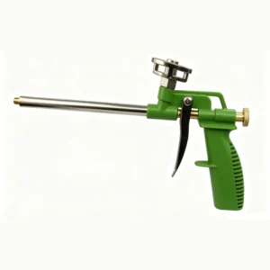 Adjustable Flow Steel Caulking Gun with Copper Nozzle Reusable Expanding Spray Foam Gun for Construction Sealing