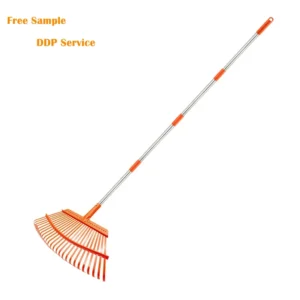 Adjustable Handle Quick Clean up of Lawn Yard Ttelescopic Leaf Grass Steel Garden Rake
