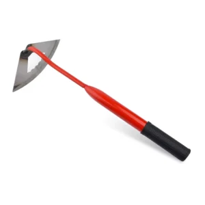 Agricultural Small Flower Hoe Red Black Steel Handle Grass Hoe Flower Digging Soil Semicircle Hollow Dual Purpose Rake Hoe 122mm