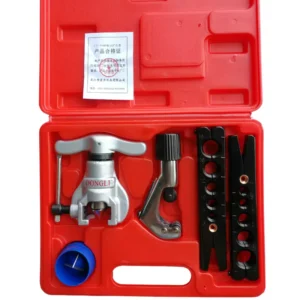 Air Conditioner Repair Tool Kit with Brass Flaring Swaging Tool Chrome Vanadium Steel Flexible Metal for Refrigeration
