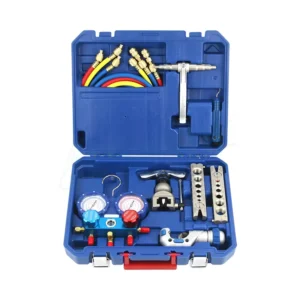 Air Conditioning Parts Repair Kit Flaring Tool Portable Repair Box Set for HVAC System