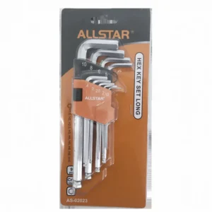 All Star High Precision Hex Key Set Long Crv 9Pcs Hex Key Set