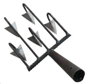 All Steel Garden Tool Hand Shovel Weed Puller Small Hollow Triangle Hoe for Garden Weeding Hoe