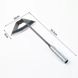 All steel Hardened Hollow Hoe Handheld Manual Digging Weeding Rake Planting Rust Resistant High Quality Garden Accessories