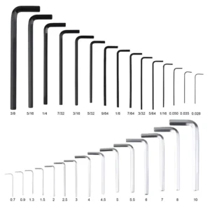 Allen Hex Key L Type Wrench 1.5mm 2mm 2.5mm 3mm 4mm 5mm 6mm 8mm 10mm