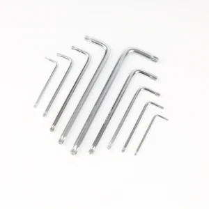 Allen Long Arm Torx Hex Key Set 9 Piece Assorted Sizes DIY Metric Chrome Vanadium Steel Industrial Grade Durable