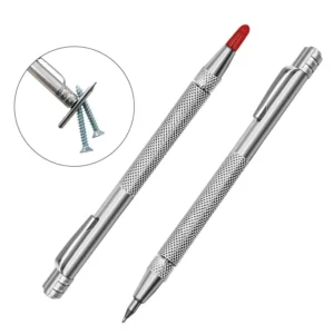 Alloy Pointed Line Marking Pen Double headed Glass Brick Ceramic Wood Carving Line Marking Pen