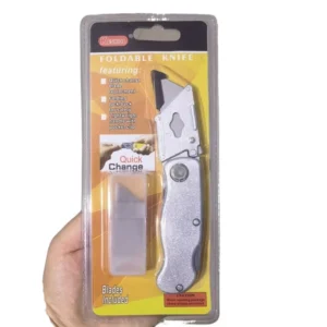 Alloy Steel Utility Folding Knife with 5pcs Spare T-blades Set Package Knife