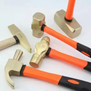 Aluminum Bronze Custom Hammer Non Sparking Tools Claw Hammer Fiberglass Handle