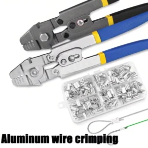 Aluminum Sleeve Pliers for Sea Fishing Steel Wire Rope Cutting and Crimping Fish Anchor Hook Wire Crimpers