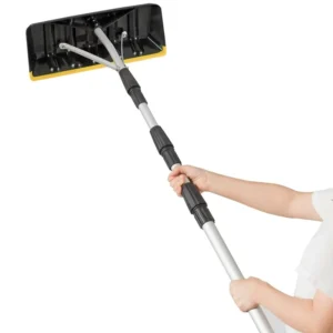 Aluminum Snow Roof Sweeper 21 foot Outdoor Cleaning Tool Rotating and Locking Telescopic Snow Roof Sweeper