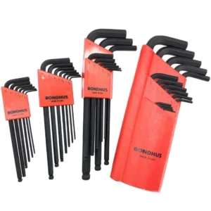 American BONDHUS 6-Piece Hex Key Set Metric Extended Ball-End 10946 10999