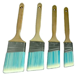 Angle Tapered Paint Brush with Long Wooden Handle