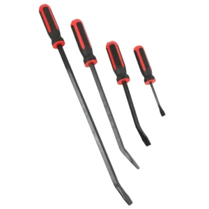 Angled Tip Pry Bar Heavy Duty Pry Bar with Strike Cap Handle Non Slip for Lifting Prying Moving Objects
