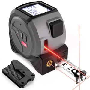 Anticorrosion Retractable Woodworking Ruler Wear Resistant Steel Tape Measure Laser Distance Meter