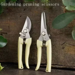 Aochi Iron Industrial Grade Lightweight Manual Multi Purpose Plastic Handle Gardening Pruning Shears Scissors for Garden Fruit