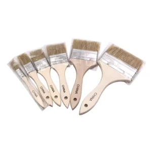 Artist Cleaning Chip Brush Bristle Paint Brush Wood Handle for Painting