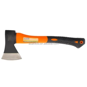 Asaki AK-9507 16 Inch Froged Steel Fiberglass Handle Flat Backed Axe Hatchet 400mm Felling GS Certified