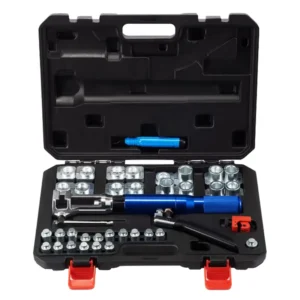 Automotive Brake Service Tools Hydraulic Brake Pipe Line Flaring Tool Set for 3/16″-1/2″