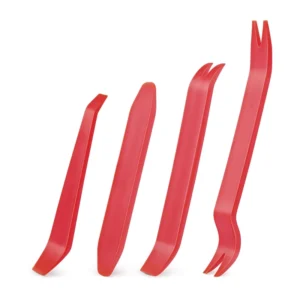 Automotive Multi-function Red Clip Removal Tool Universal Plastic Car Pry Bars Door Fastener Remover 4-Piece Kit
