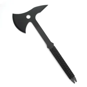 Axe Tactical Hatchet Survival Tool High Carbon Steel Blade with Cord Wrapped Handle