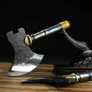 Axe with Wooden Handle