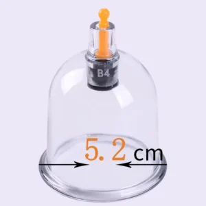 B03 5.2cm PS Hand Pump Disposable Hijama Therapy Vacuum Cups Set Suction Cupping Massage
