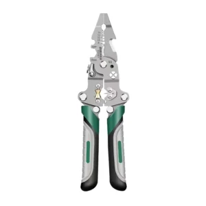 B141 Multi functional Steel Wire Stripping Pliers with Soft Grip Handle 16 AWG Wire Crimper Connectors