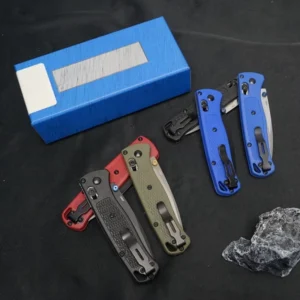 BM 535 Nylon Glass Fibre Handle Folding Knife Custom Drop Point Blade for Camping & Tactical Pocket Knives US Spot
