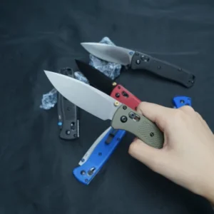 BM 535 Nylon Glass Fibre Handle Folding Knife Custom Drop Point Blade for Camping & Tactical Pocket Knives US Spot