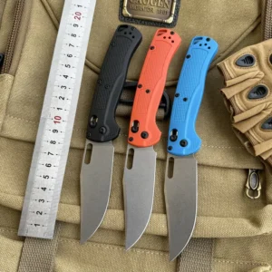 BM15535 High Hardness Nylon Fiberglass Handle Folding Knife for Outdoor Hunting DIY Customizable OEM Pocket Knife