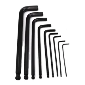 Ball End Hexagonal Hex Key Set Chrome Vanadium Steel Metric Ball End Allen Wrench Set for Home Repair
