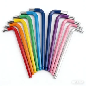 Basics Hex Key Allen Wrench Long Arm Metric and Standard Sizes 11 Piece