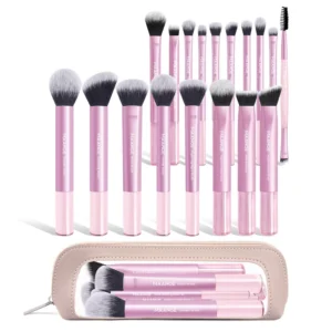 Best Premium Luxury Makeup Brush Set Professional 18pcs Synthetic Hair Makeup Brushes Bag Makeup Brush Set