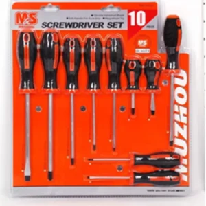 Big Handle Screwdriver Sets Polished Surfaces 9pcs Screw Drivers Set