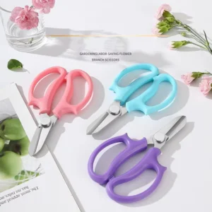 BingFeng High Quality 19cm Length Plastic Material Floral Scissors for Pruning and Grafting Garden Hand Pruner
