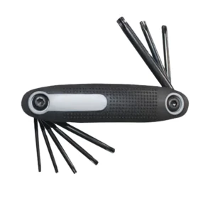 Black Carbon Steel 9Pcs Folding Hex Key Set