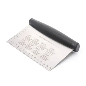 Black Durable Metal Food Grade Non Stick Baking Tools Cake Scraper for Home Use