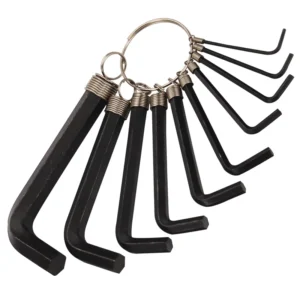 Black Oxide Hex Key Sst Ring 10PC Set Hex Allen Key Universal Screwdriver Tool Sets Key Wrench Set Short