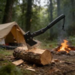Black Painting Stainless Steel Hatchet Survival Camp Hand Axe for Survival Wood Cutting Axe