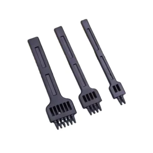 Black Sharp Hole Punch Chisel Leather Tool Chisel Craft Stitching Punch Tools Set
