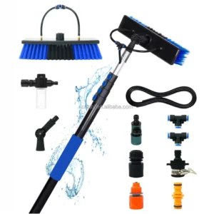 Blue and Orange Color Aluminum Window Cleaning Brush