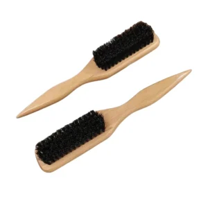 Boar Bristle Hair Brush for Smooth Ponytails Buns Baby Hair Smoothing Backcombing Teasing Edge Control Makeup Tool