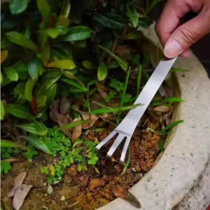 Bonsai Rake Gardening Rake Handmade Bonsai Trimming and Planting Dualpurpose Rake Soil Loosening and Pressing Tool Flower Shovel