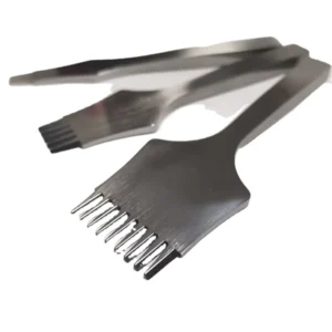 Boutique Mirror Leather Punch Tool 2.7 3 3.38 3.85mm Hole Chisel French Style Graving Stitching Punch Tools Kit