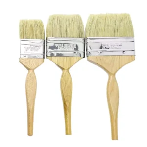 Bristle Paint Brush with Wooden Handle DIY Cleaning 2cm Bristle Length 2 in Diameter