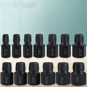 Broken Screw Removal Tool Set Damaged Screw Nut Bolt Extractor Broken Bolt Remover Kit
