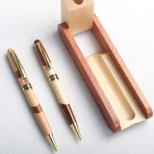 Business Office Calligraphy Pen Made of Wood and Metal Ballpoint Pen 1.0mm with Custom Logo