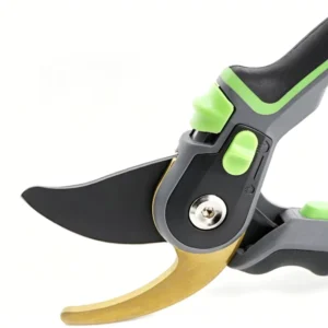 Bypass Pruner with SK5 Steel Blade for Thick Hard Branches Anti Slip Grip Built in Spring Reduces Fatigue
